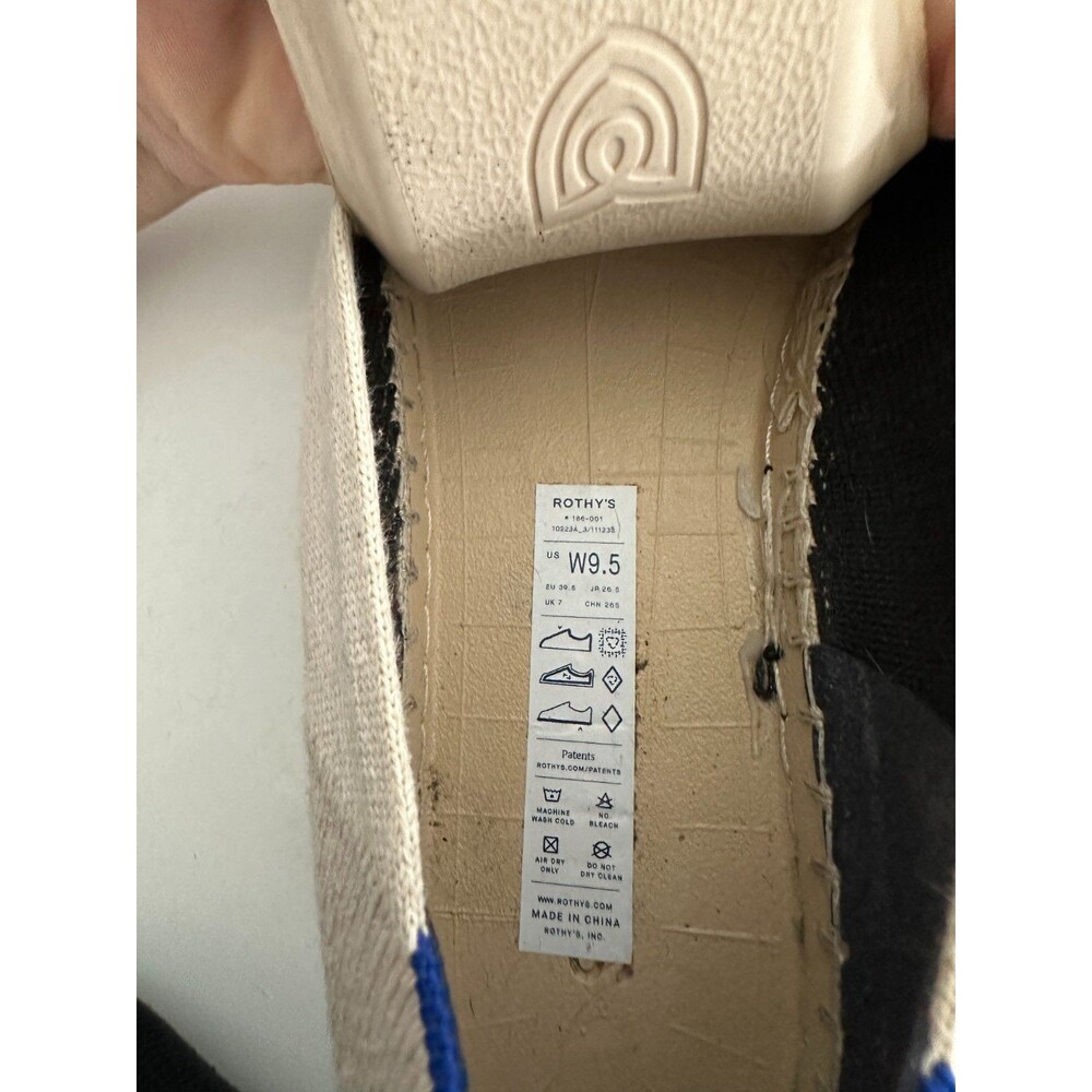 Rothy's Boardwalk Espadrille Flat Slip On Shoes Ivory White Workwear Women's 9.5 - Picture 8 of 10